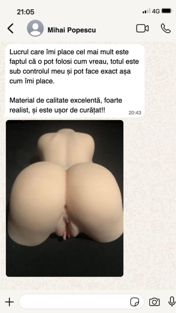 Dettaglio di bambola ses RO con alta qualità e realismo.