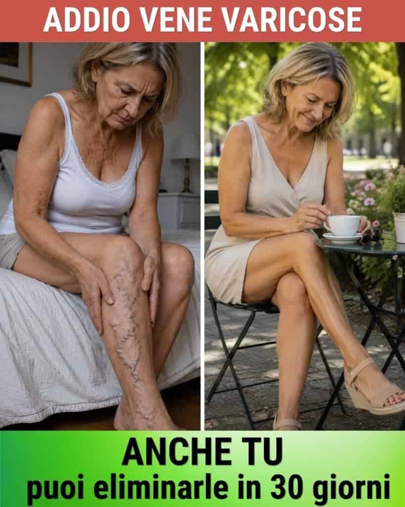 Trattamento varici con Varico lift 2x1, miglioramento visibile delle gambe.
