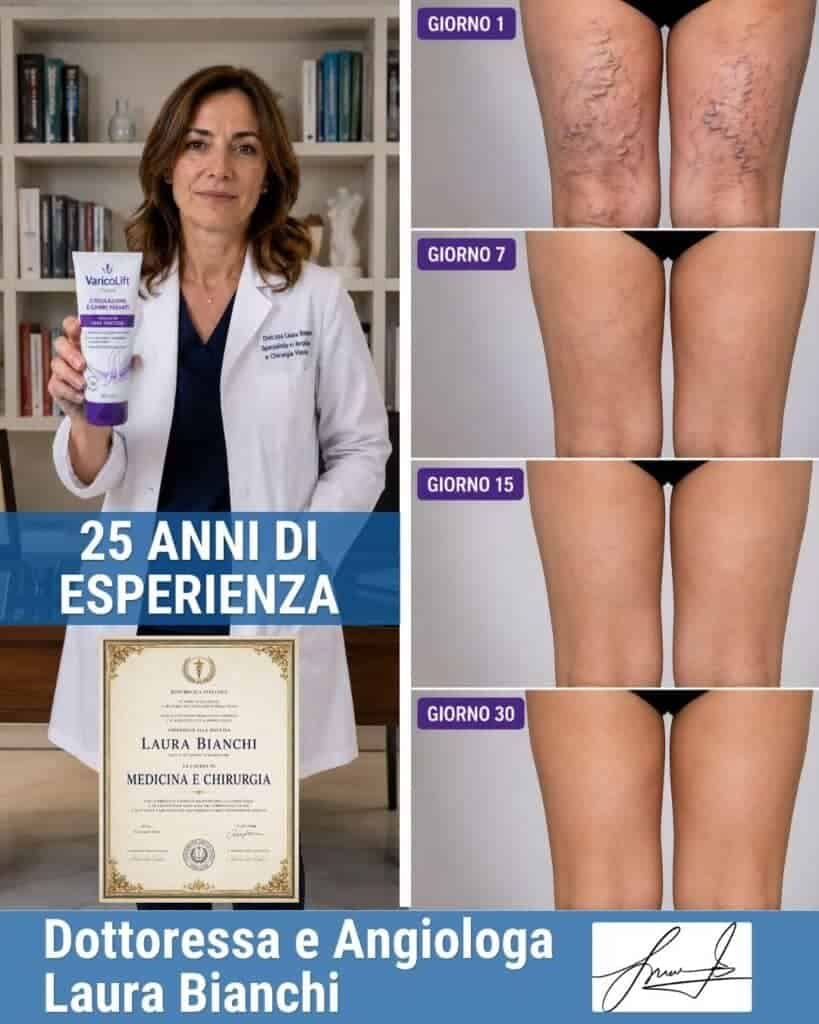 Prima e dopo trattamento varicocele gambe, miglioramenti evidenti.