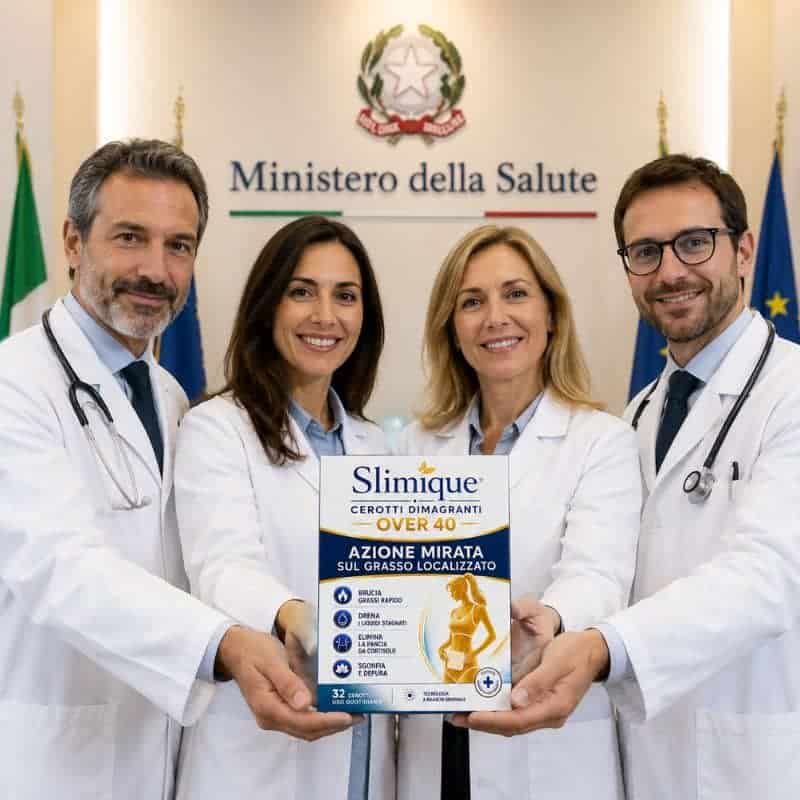 Medici con prodotto Slimique davanti al Ministero della Salute.