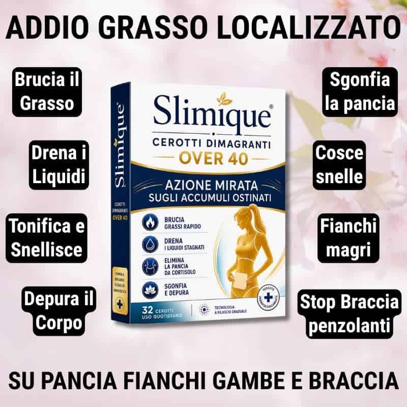 Cerotti Slimique per dimagrimento su pancia, fianchi e braccia.