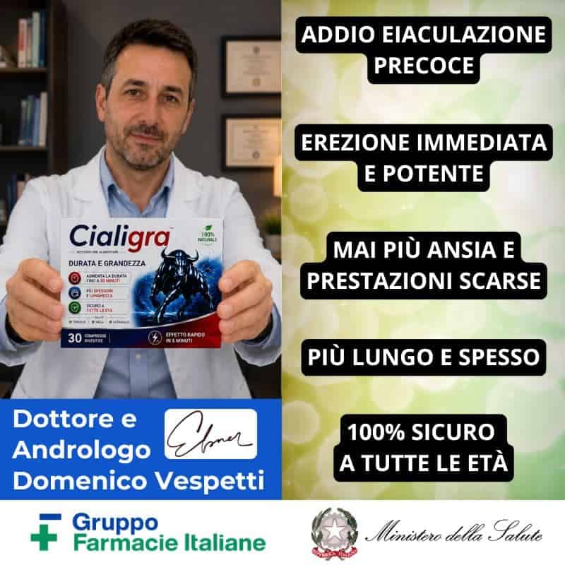 Cialigra 4x1, integratore per erezioni e salute maschile.